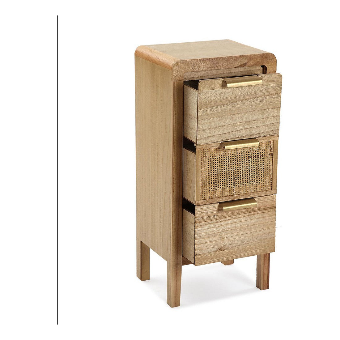 Kommode mit 3 Schubladen – MDF-Holz, 66 cm