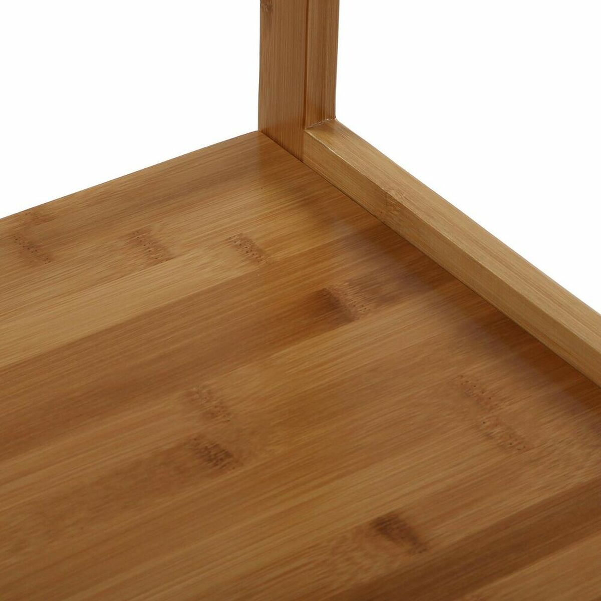 Badezimmerregal Versa – Bambus, MDF & Textil, 130 cm