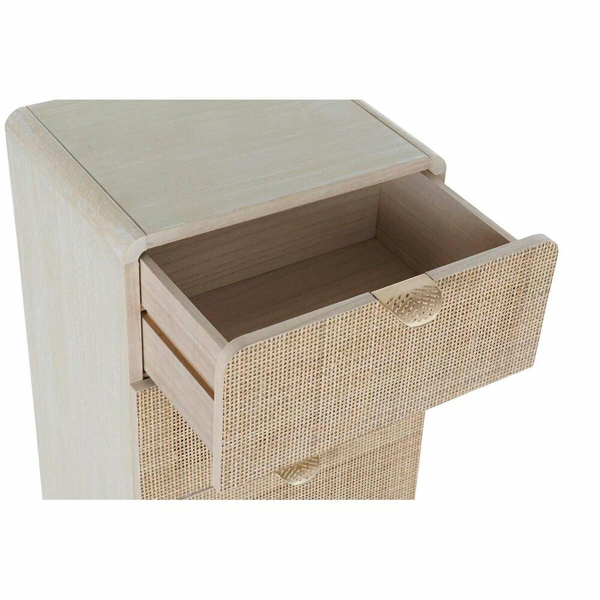 Moderne Rattan-Kommode – Natur, 82 cm