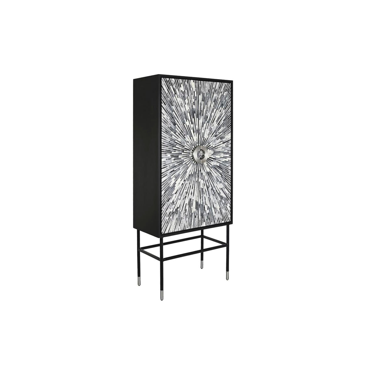 Design-Schrank DKD Home Decor – Schwarz/Grau, Resin & MDF, 181 cm