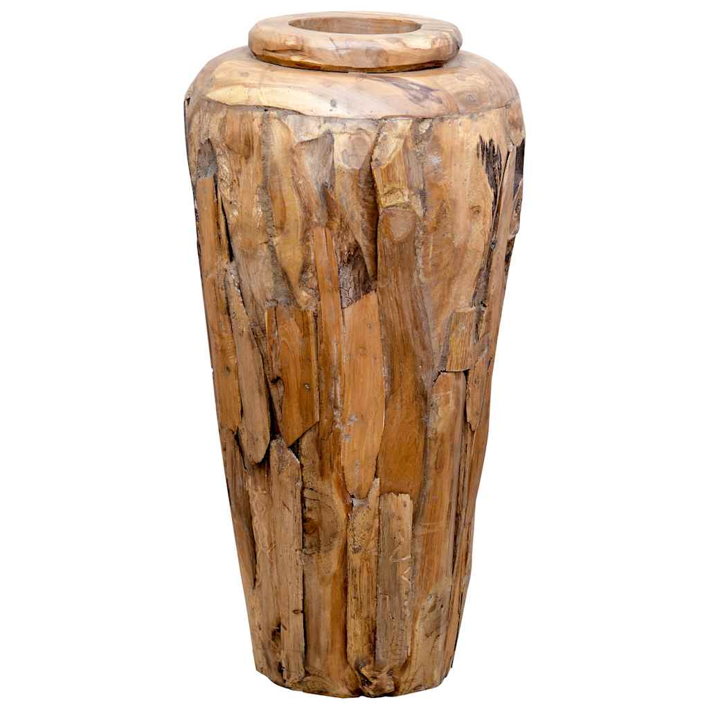 Deko-Vase Massivholz Teak