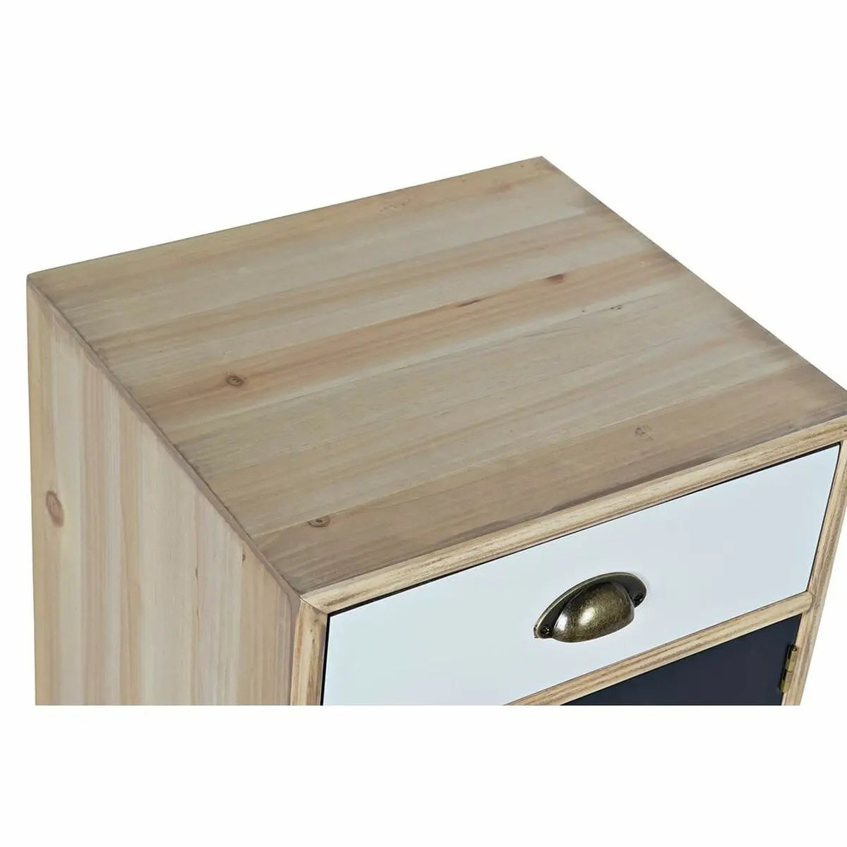 Moderner Nachttisch – DKD Home Decor MDF-Holz in Weiß & Navy Blau Bigbuy