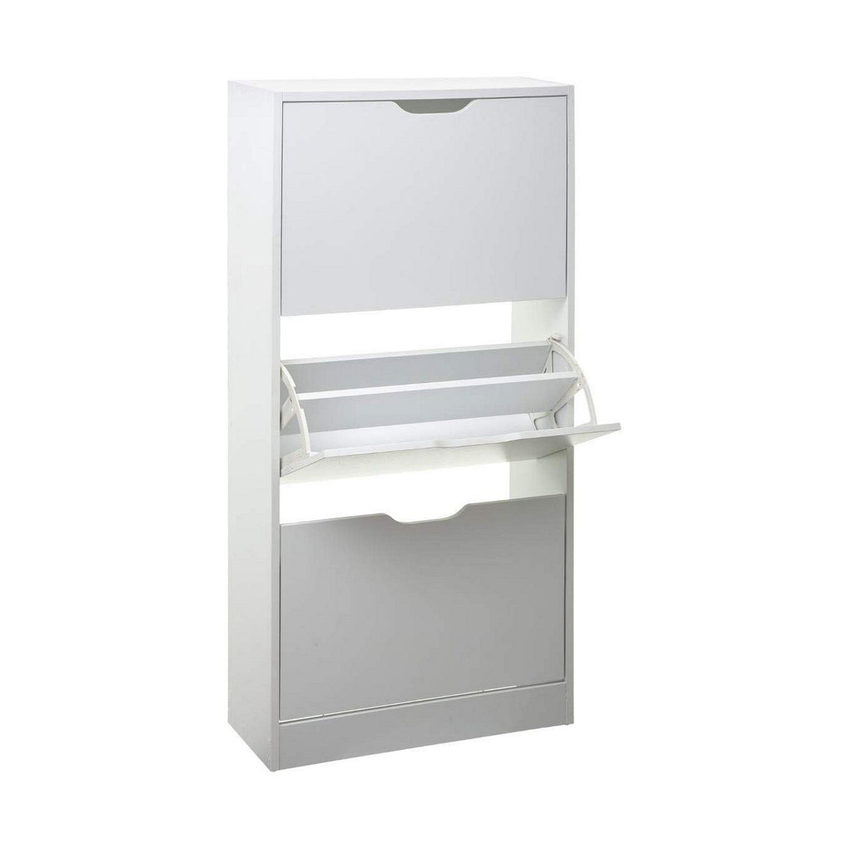 Schuhregal 5five Simply Smart – Weiß, Holz (115 x 60 x 24 cm)