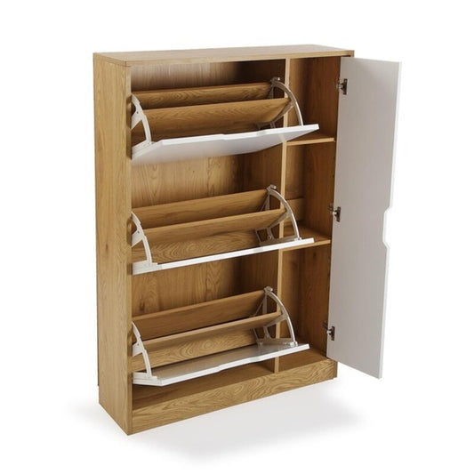Schuhregal Versa – Melamin & MDF-Holz (23,5 x 117 x 80 cm)