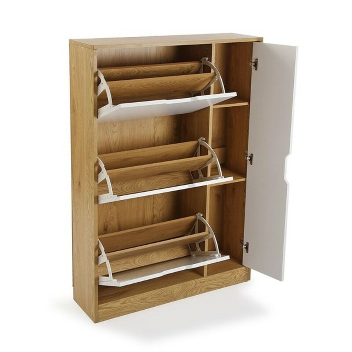 Schuhregal Versa – Melamin & MDF-Holz (23,5 x 117 x 80 cm)