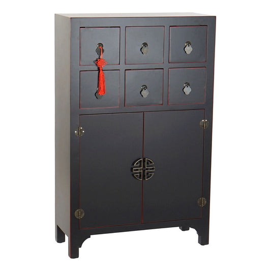 Orientalische Kommode aus Tannenholz & MDF  6 Schubladen, 2 Türen