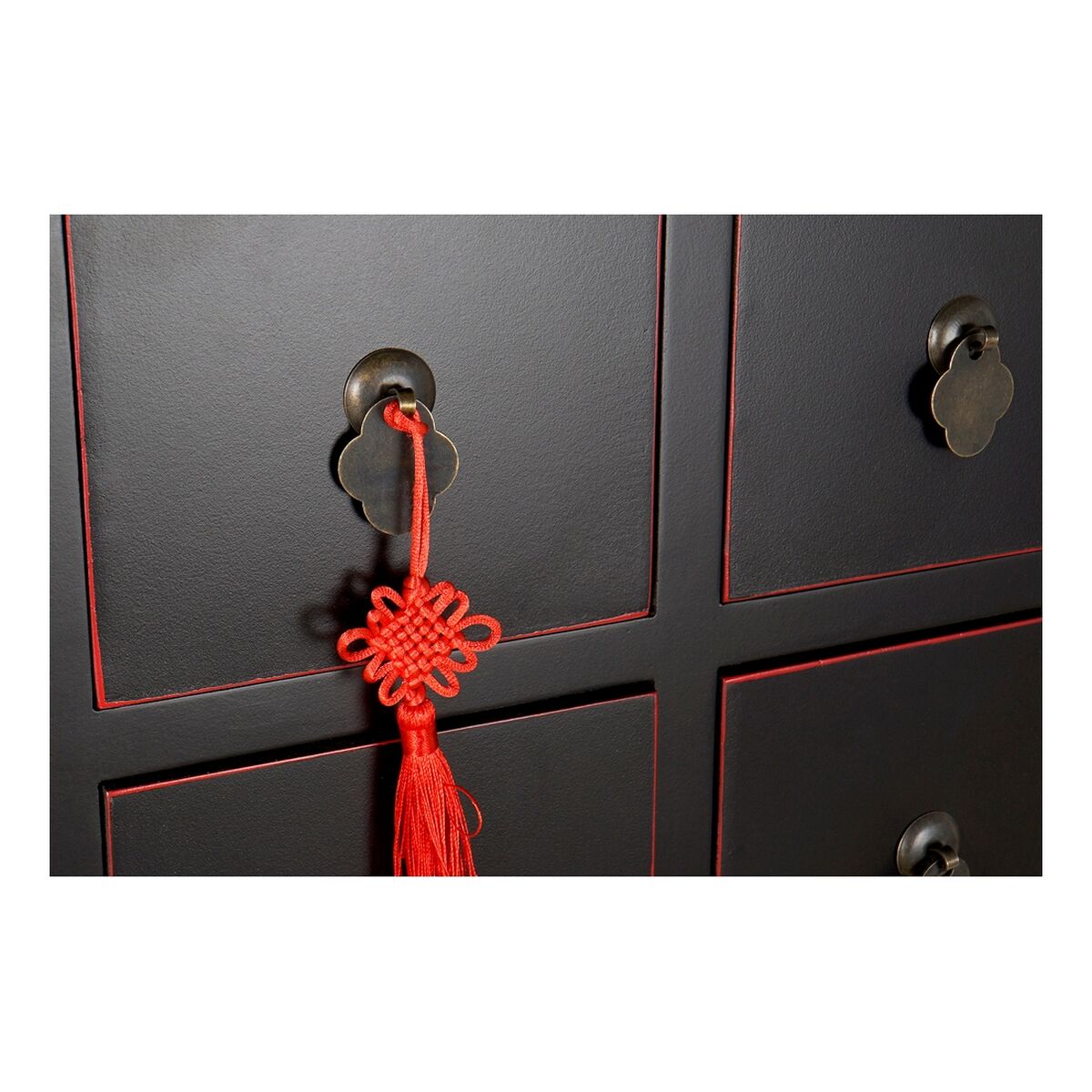 Orientalische Kommode aus Tannenholz & MDF  6 Schubladen, 2 Türen