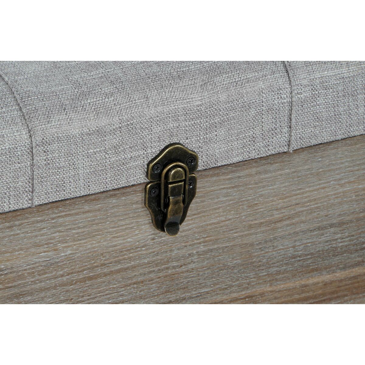 3er-Set Truhenbänke „Vintage Loft“ – Holz & Stoff, Stauraum, 120 cm