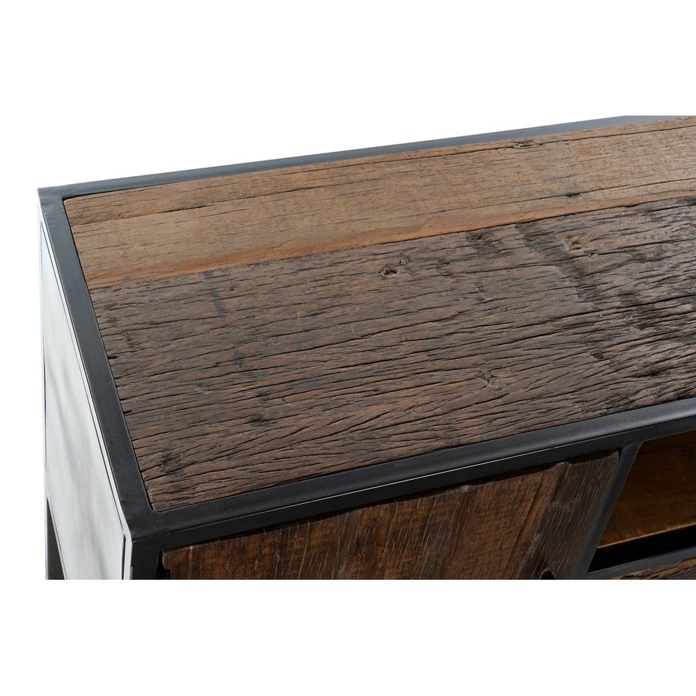 TV-Lowboard aus Mango-Holz & Metall – 135 cm