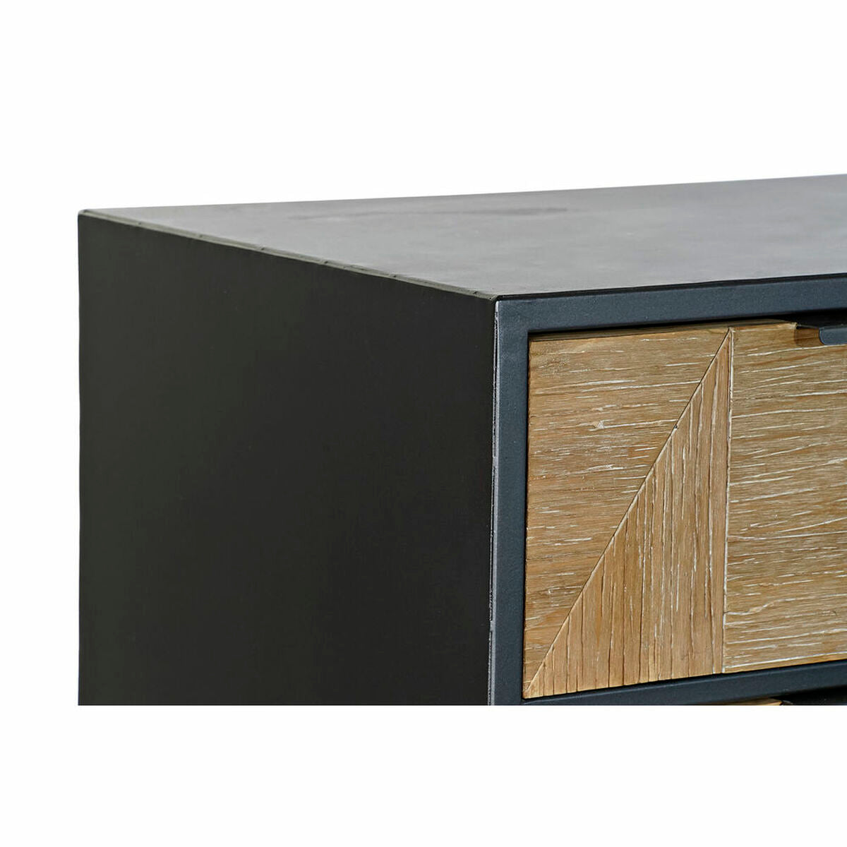 Loft-Sideboard aus Metall & Tannenholz – 9 Schubladen, 123 cm