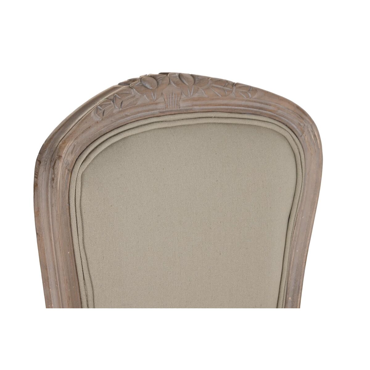 Stuhl DKD Home Decor – Holzstuhl mit Armlehnen & Beige-Polster