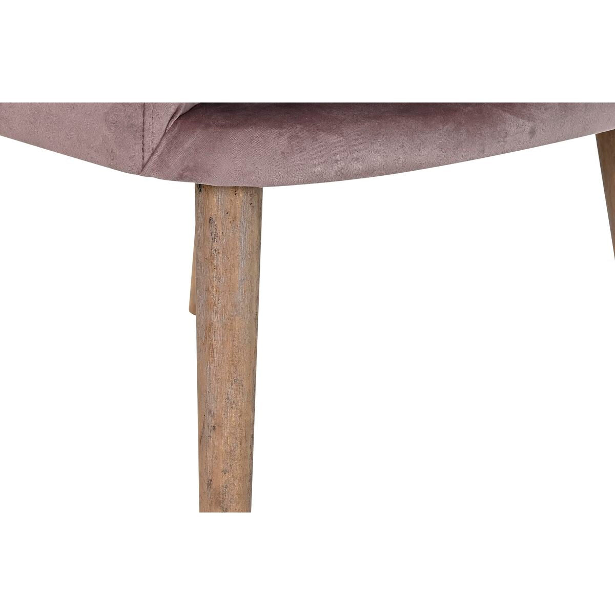 2er Set Sessel DKD Home Decor – Polstersessel in Rosa mit Holzgestell