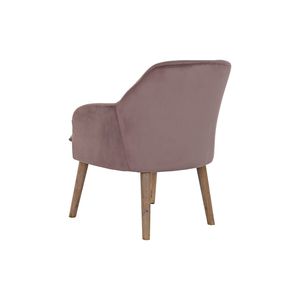 2er Set Sessel DKD Home Decor – Polstersessel in Rosa mit Holzgestell