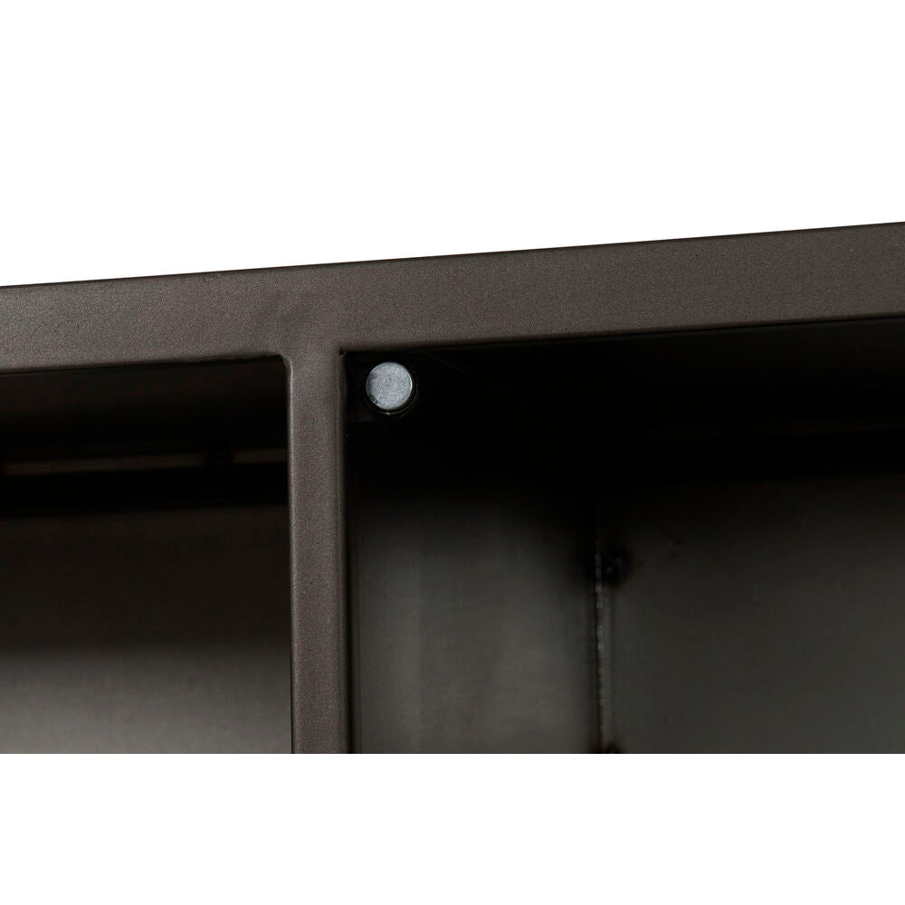 TV-Möbel DKD Home Decor Schwarz/Gold mit Glastüren (150 x 45 x 50 cm)