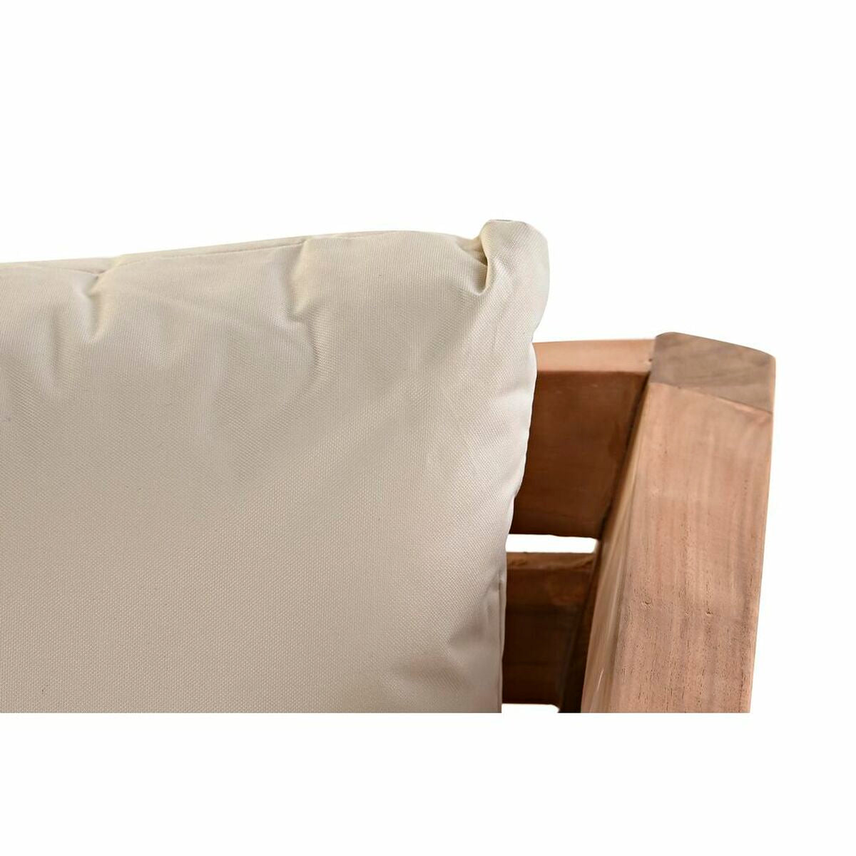 Gartensofa DKD Home Decor – Massivholz Teak mit Baumwollkissen