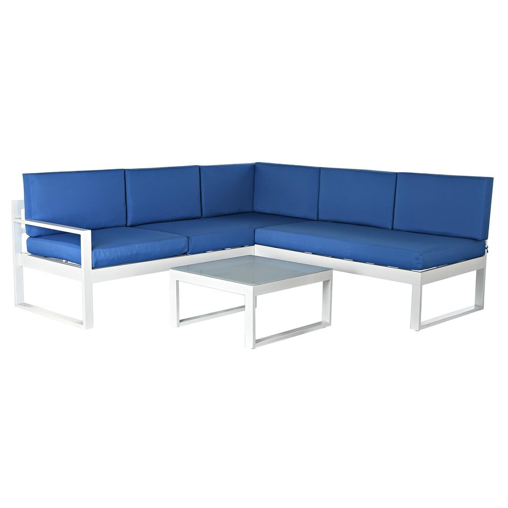 Gartensofa-Set DKD Home Decor – Aluminium & Polyester mit Kissen