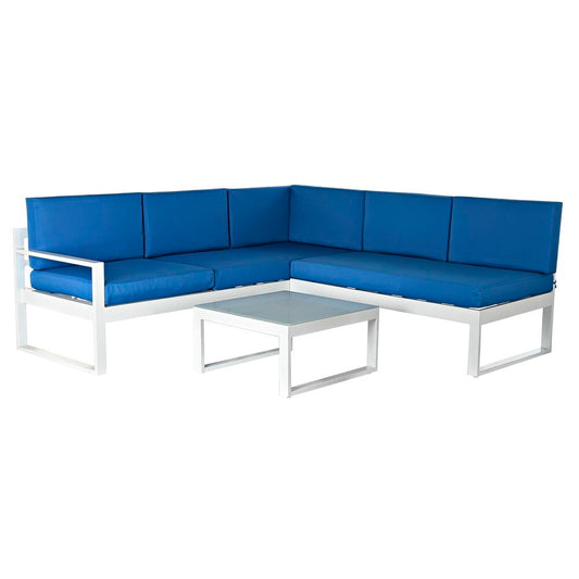 Gartensofa-Set DKD Home Decor – Aluminium & Polyester mit Kissen