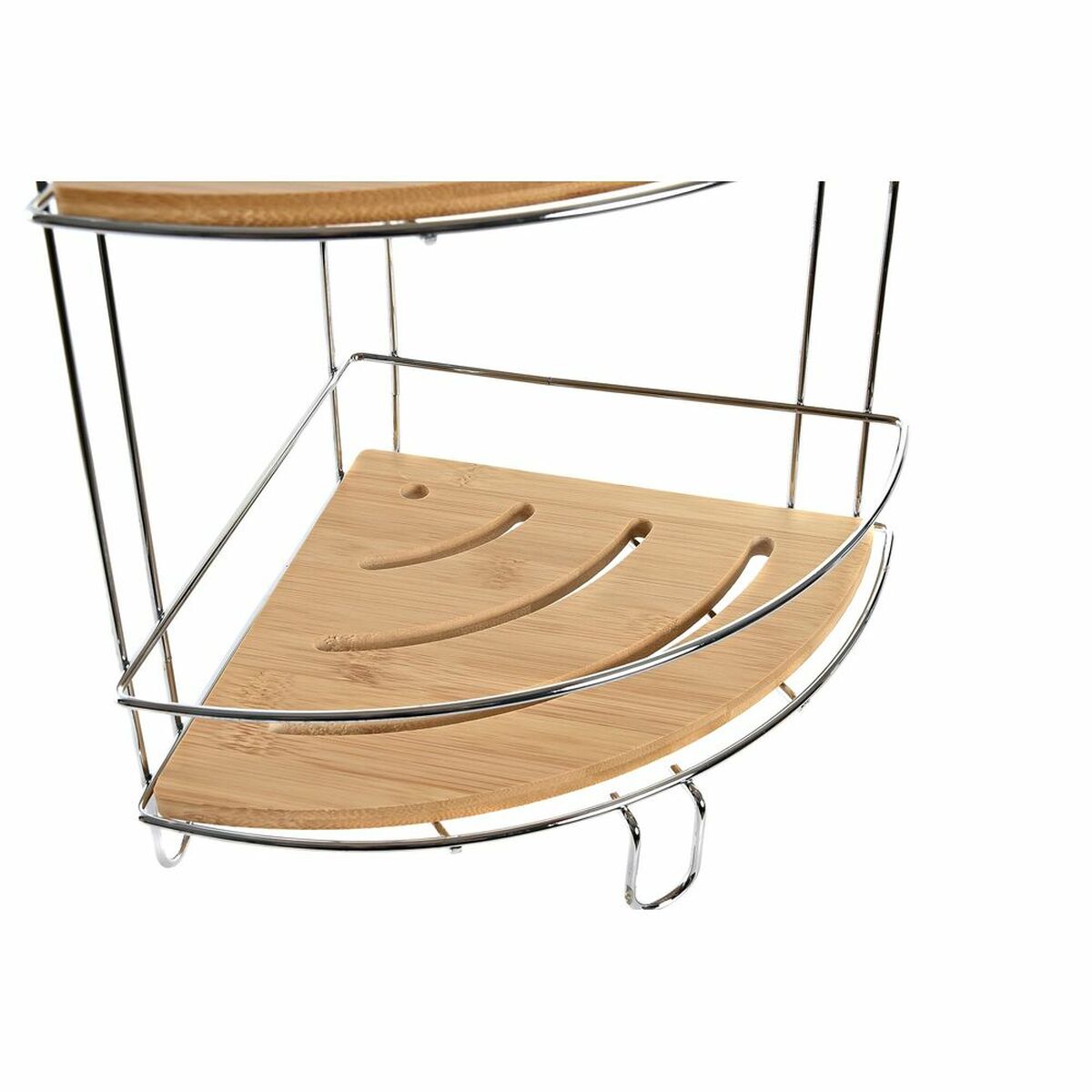 Badezimmerregal DKD Home Decor Bambus/Chrom (19,5 x 19,5 x 47 cm)
