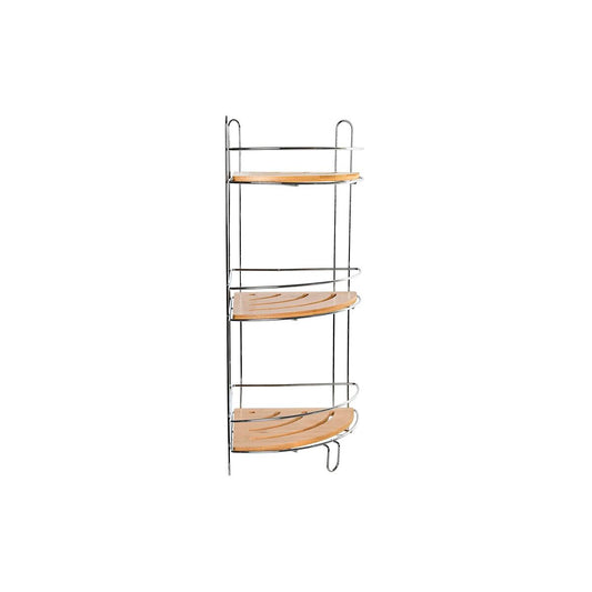 Badezimmerregal DKD Home Decor Bambus/Chrom (19,5 x 19,5 x 47 cm)