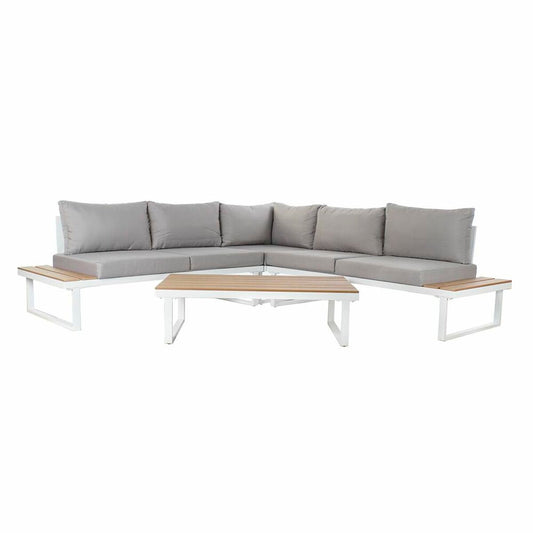 Gartensofa-Set DKD Home Decor – 4-teilig, Stahl, Polyester & Resin