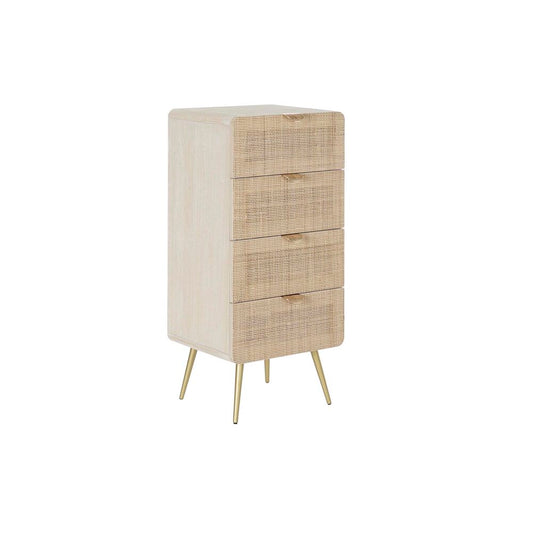 Moderne Rattan-Kommode – Natur, 82 cm