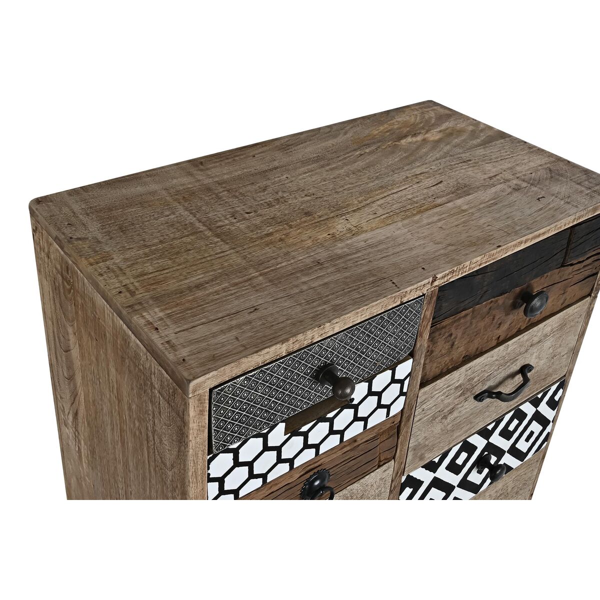 Kommode „Mix & Match“ – Mango-Holz & Metall, Kolonialstil, 110 cm