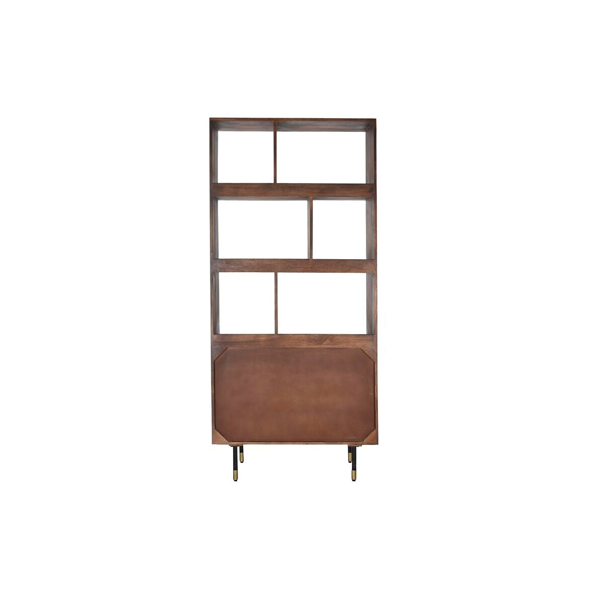 Regal DKD Home Decor – Mango-Holz & Metall, Schwarz/Gold, 200 cm