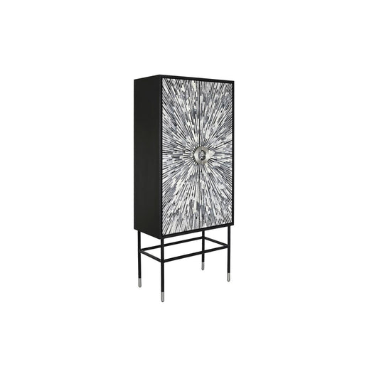 Design-Schrank DKD Home Decor – Schwarz/Grau, Resin & MDF, 181 cm