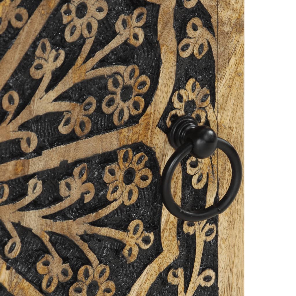 Bad-Wandschrank 38X33X48 Cm Massivholz Mango