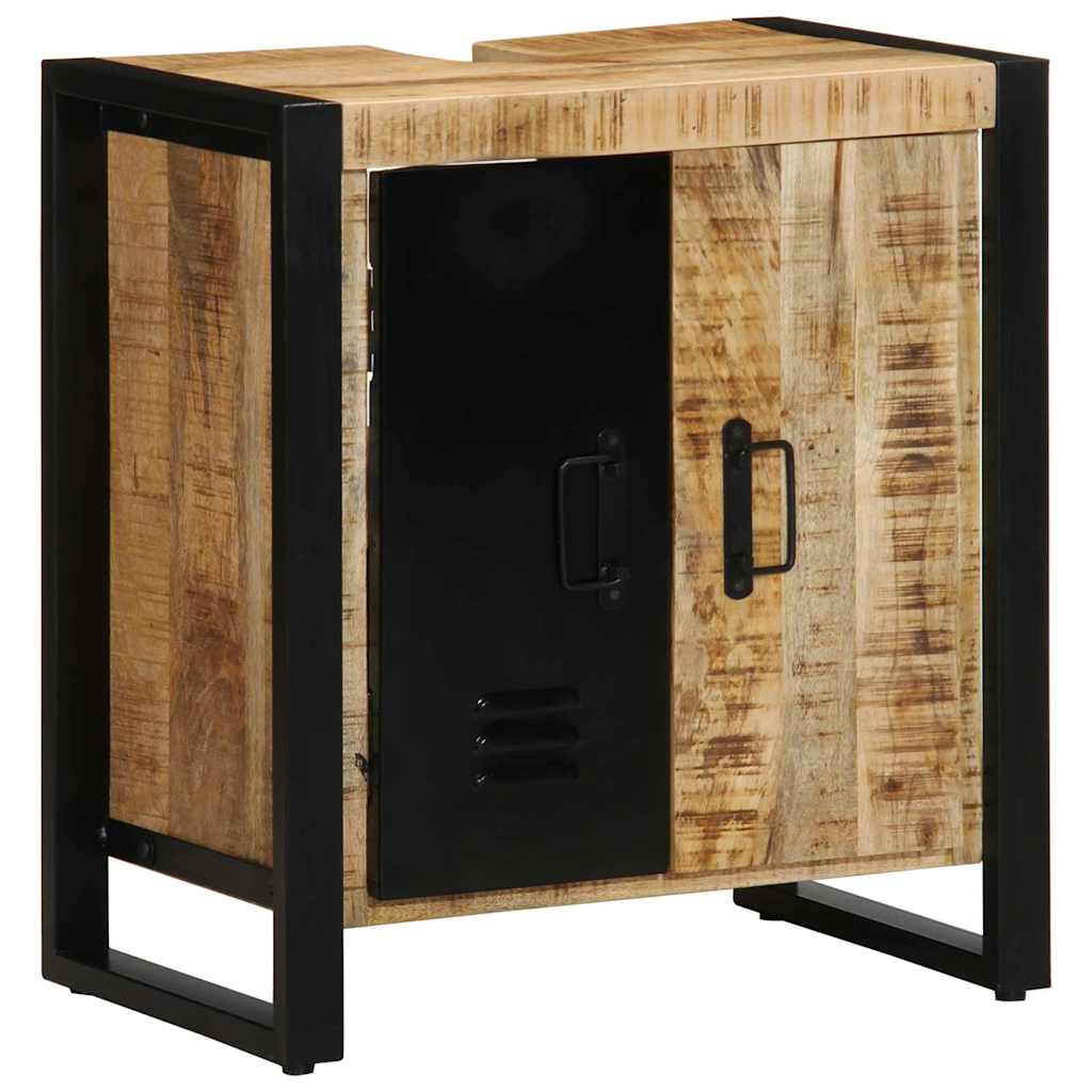 Badezimmerschrank Braun 55 X 35 X 60 Cm Massivholz Mango