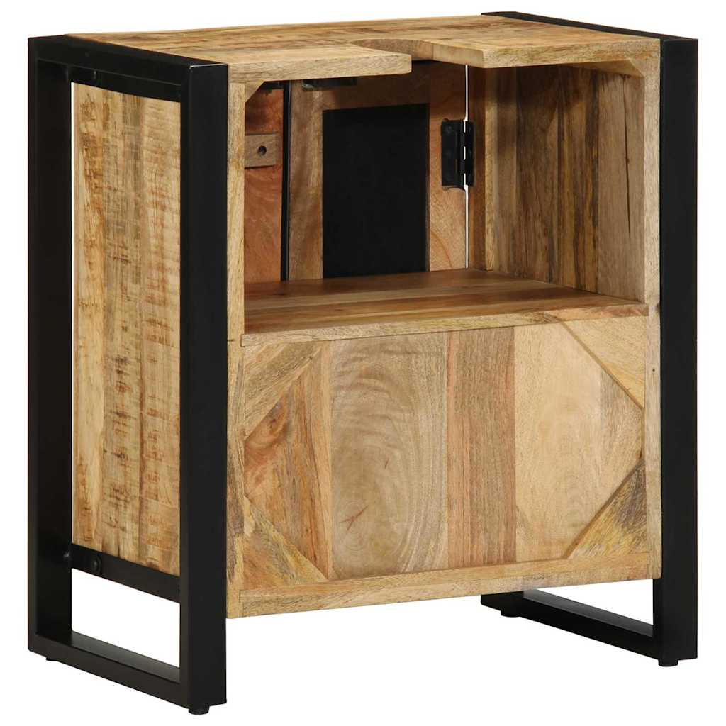 Badezimmerschrank Braun 55 X 35 X 60 Cm Massivholz Mango