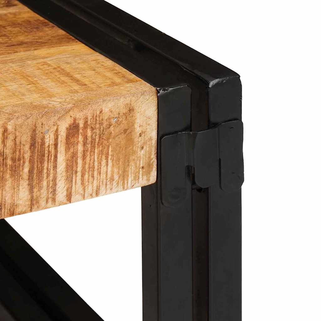 Badregal Braun 40 X 50 X 23 Cm Massives Rohes Mangoholz