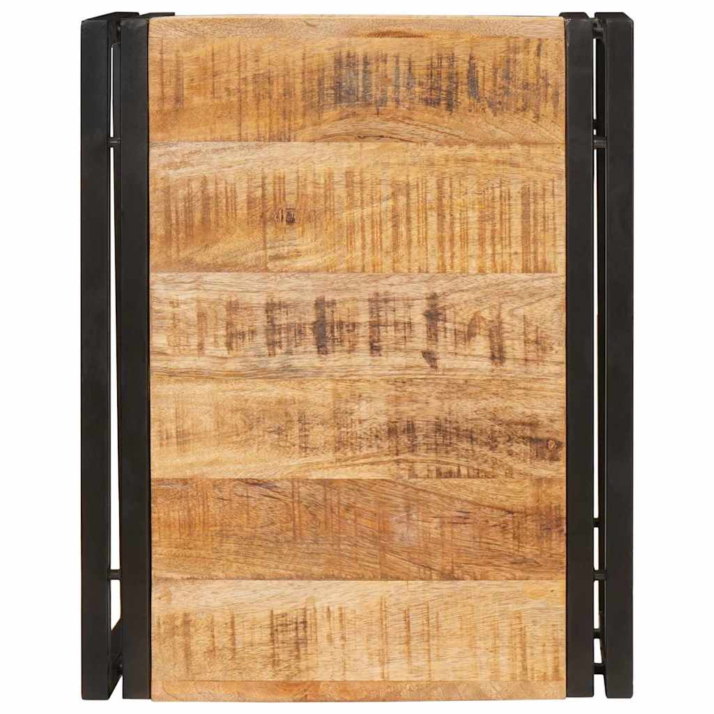 Badregal Braun 40 X 50 X 23 Cm Massives Rohes Mangoholz