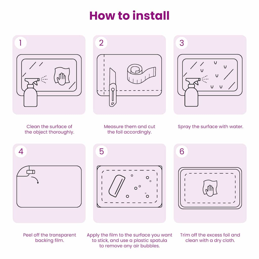 Spiegelfolie Silber Pet