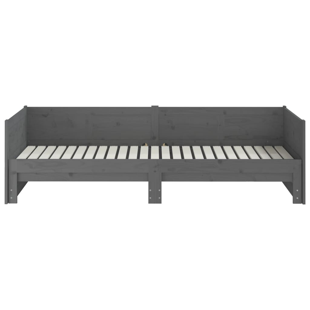 Ausziehbares Tagesbett Massivholz Kiefer 2X(90X200) Cm