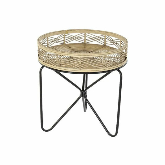 Beistelltisch DKD Home Decor – Rattan & Bambus, Schwarz/Natur Bigbuy