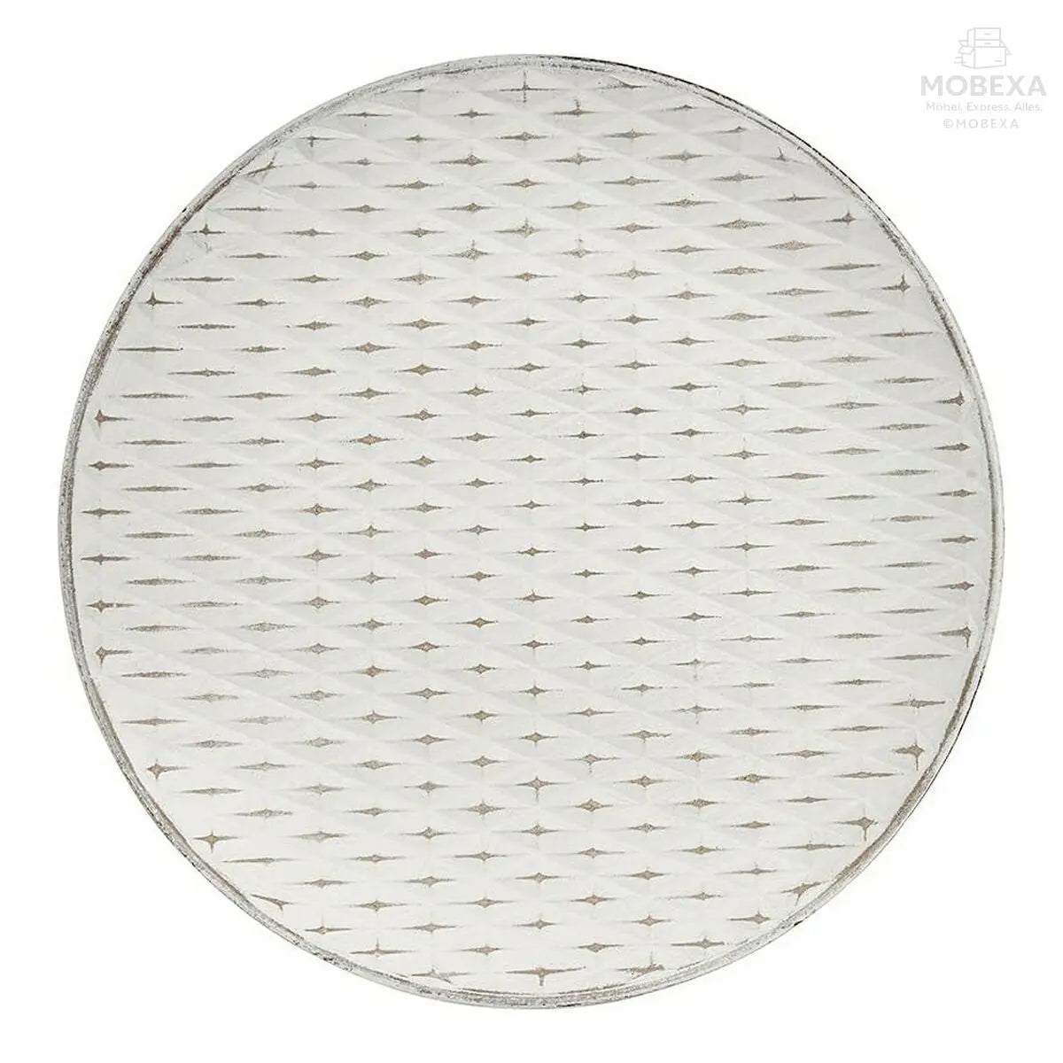 Beistelltisch Rhombus – Holz Weiß (40 x 39 x 40 cm) Bigbuy