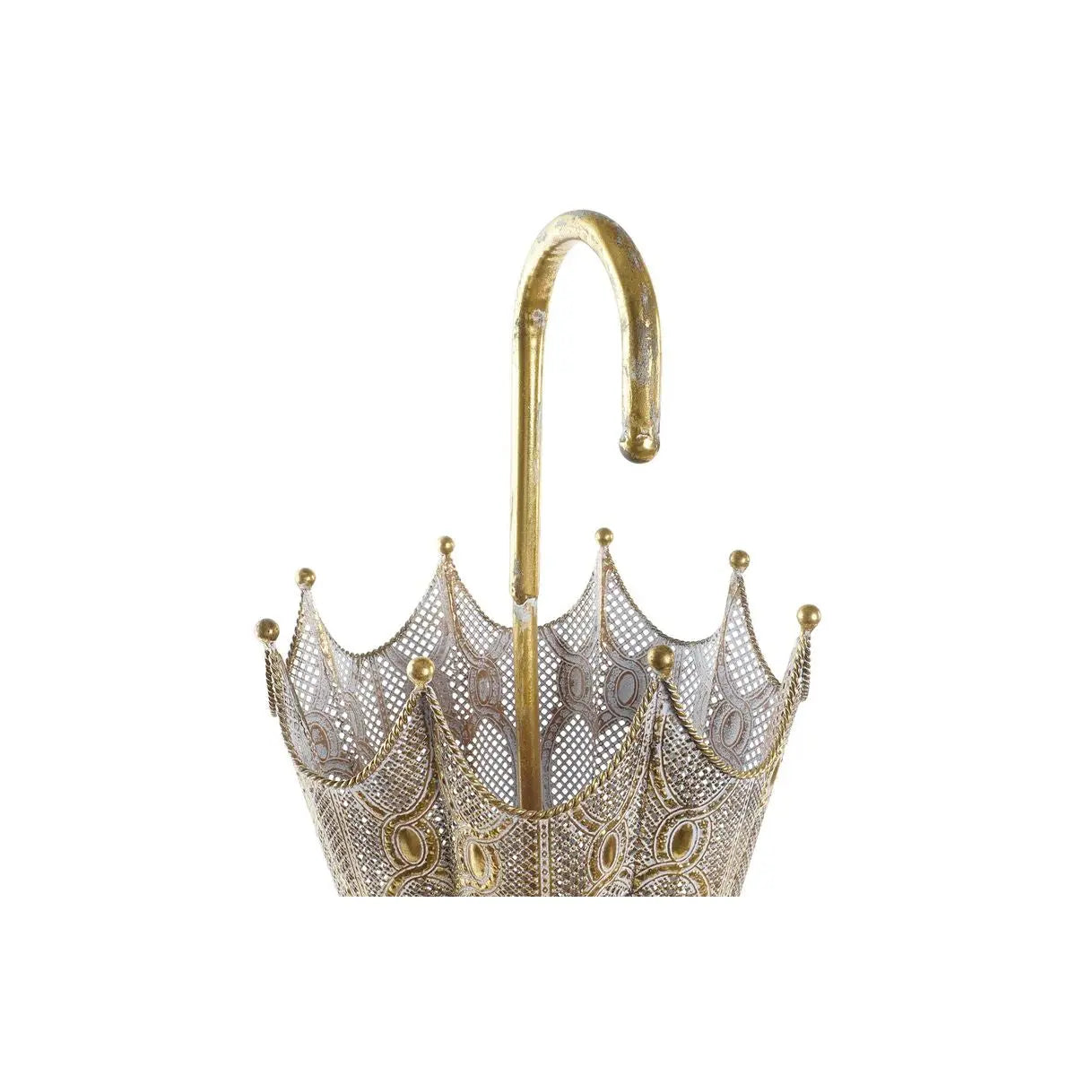 Eleganter Schirmständer im Vintage-Look Gold, Metall, 76 cm Höhe Bigbuy