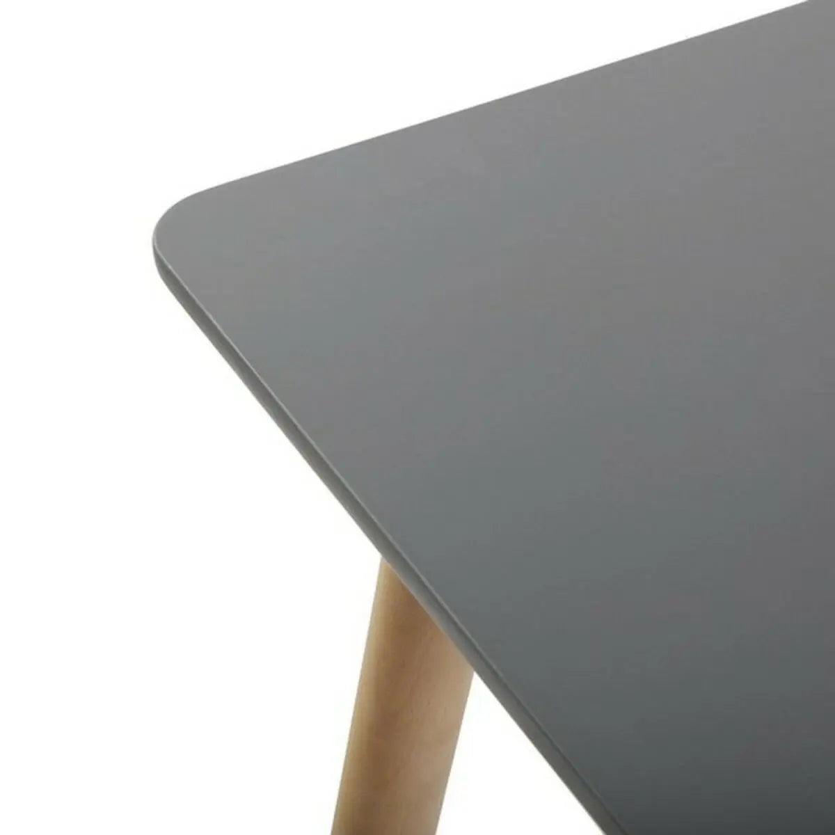 Esstisch / Beistelltisch Versa Meera – Weiß mit Holzbeinen Bigbuy