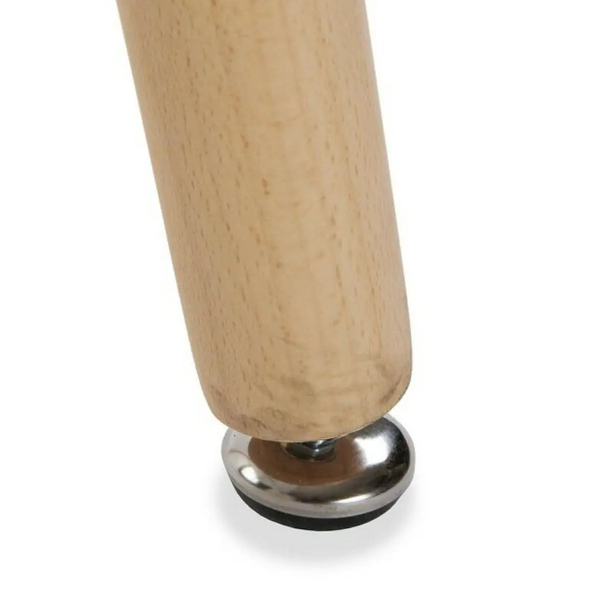 Esstisch / Beistelltisch Versa Meera – Weiß mit Holzbeinen Bigbuy