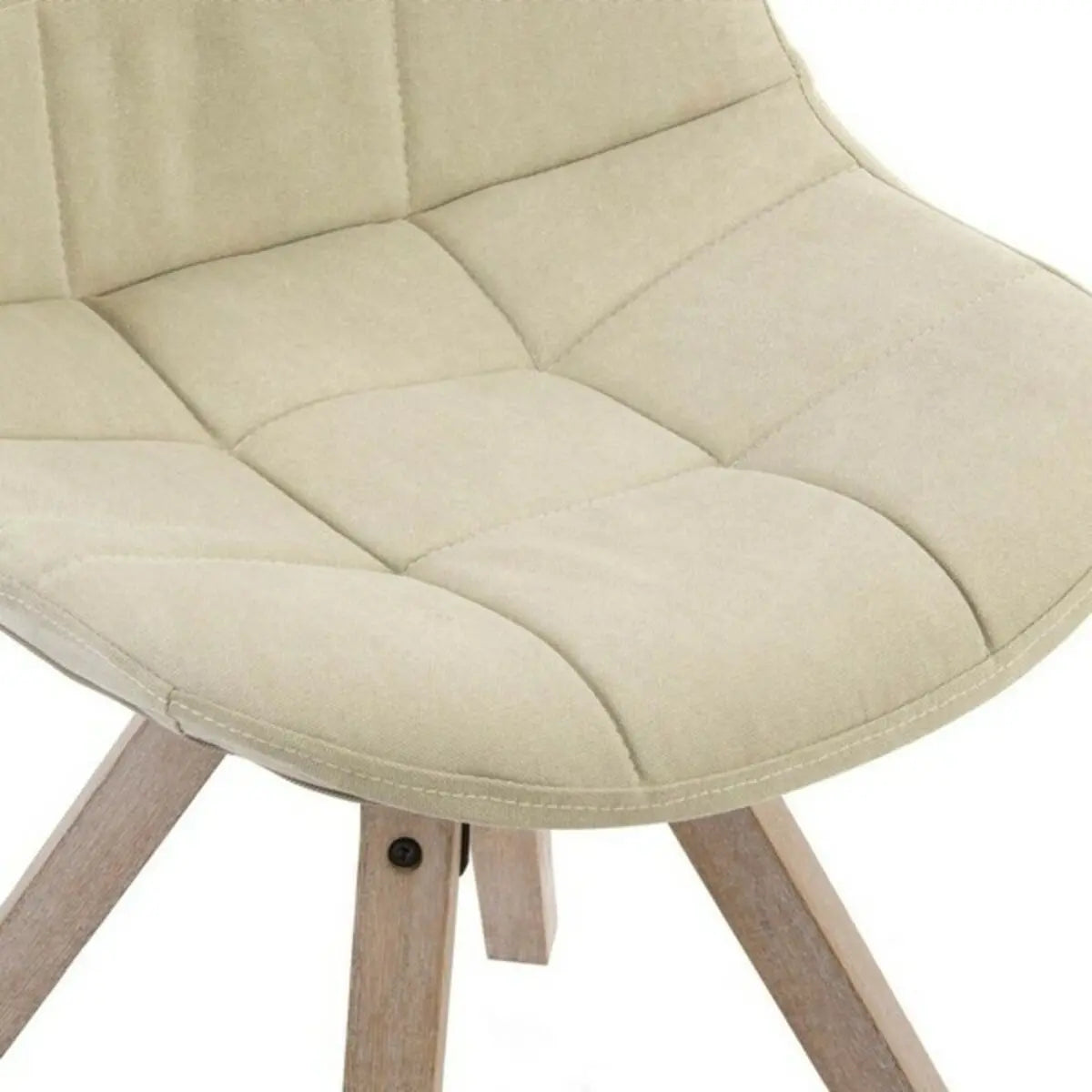 Esszimmerstühle DKD Home Decor – 2er-Set skandinavische Stühle Beige Bigbuy
