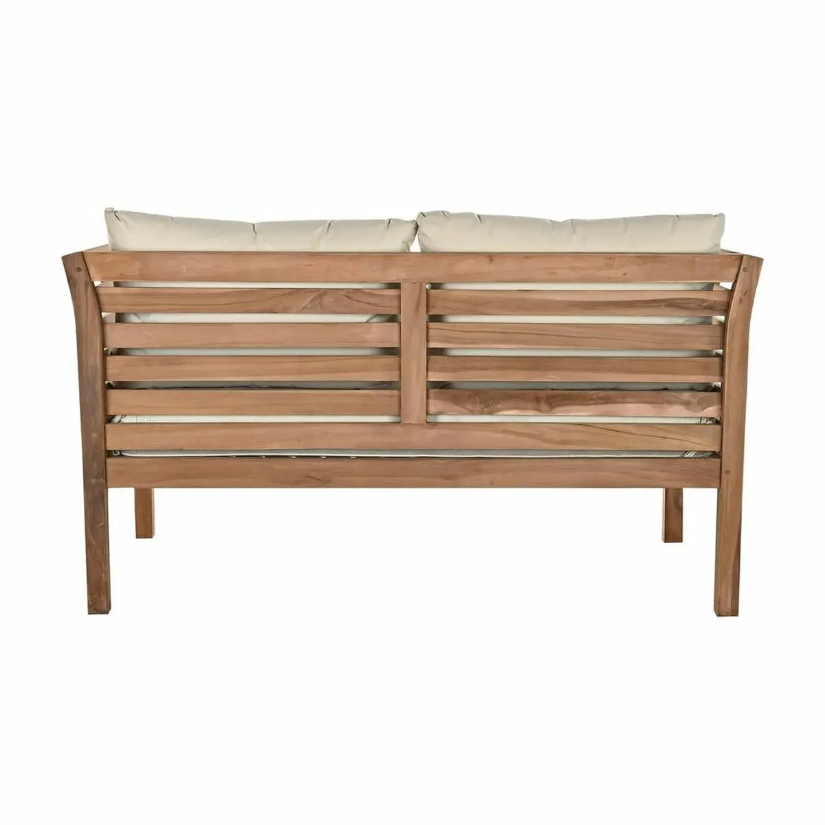 Gartensofa DKD Home Decor – Massivholz Teak mit Baumwollkissen Bigbuy
