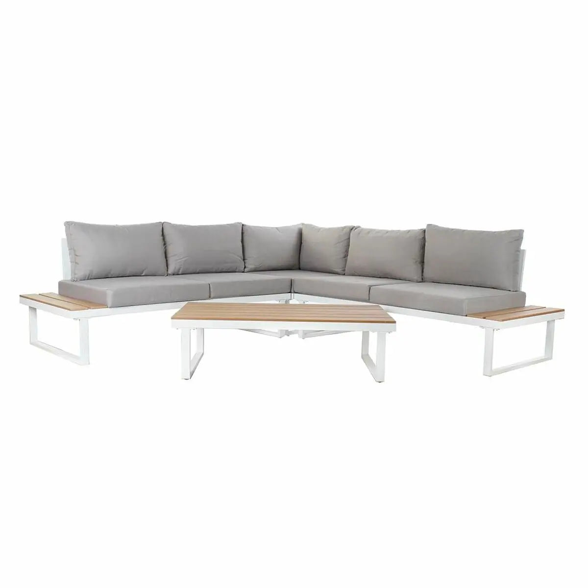 Gartensofa-Set DKD Home Decor – 4-teilig, Stahl, Polyester & Resin Bigbuy
