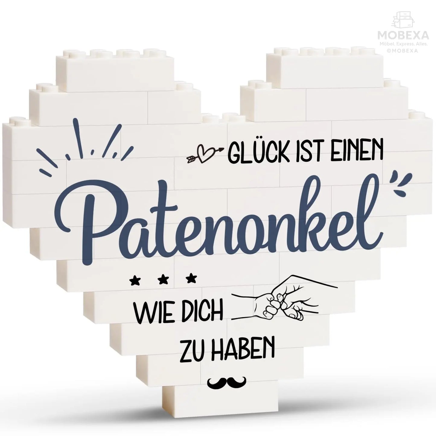 Gift for Dad for Christmas, Birthday Gift for Dad from Daughter Son, Gifts for Dad on Birthday, Valentine's Day, Heart Shaped Plaque Decoration MOBEXA