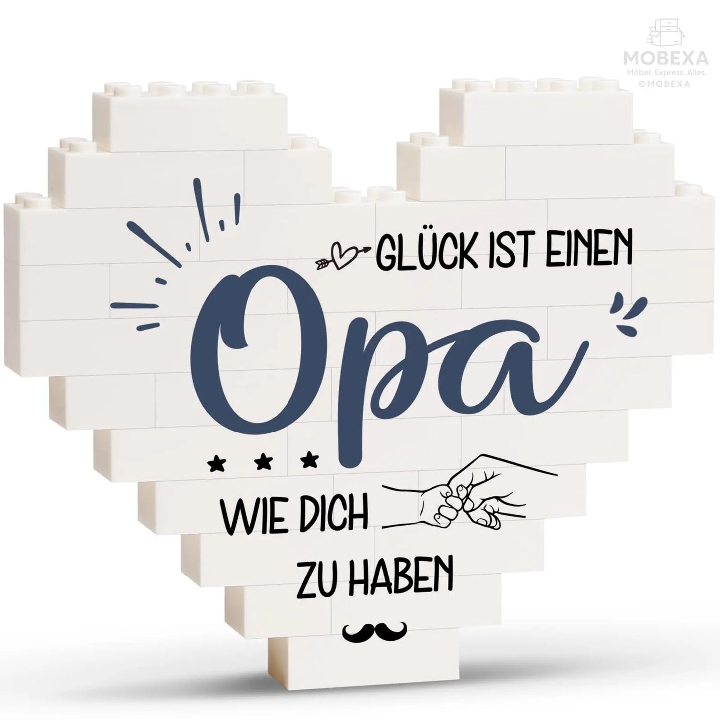 Gift for Dad for Christmas, Birthday Gift for Dad from Daughter Son, Gifts for Dad on Birthday, Valentine's Day, Heart Shaped Plaque Decoration MOBEXA