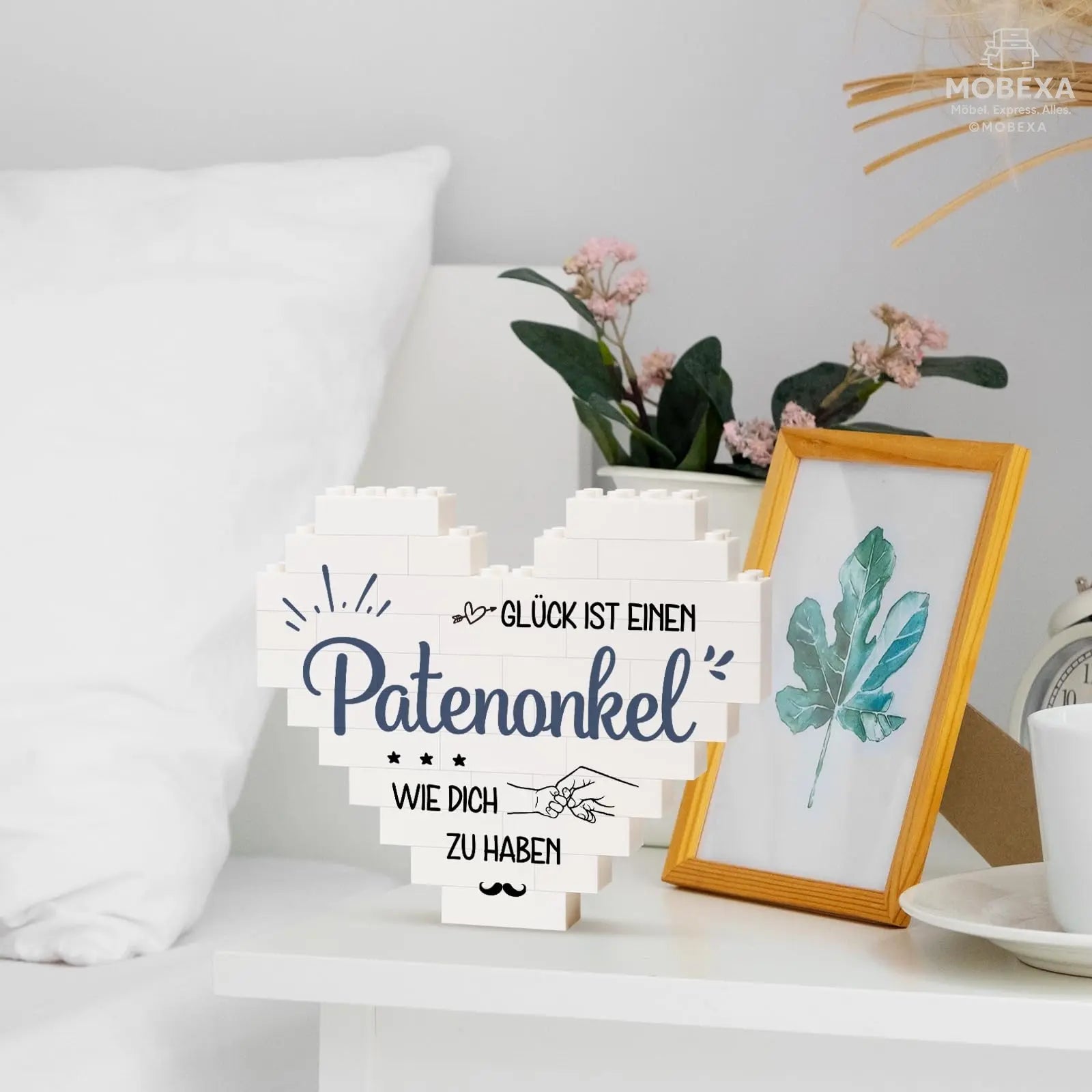 Gift for Dad for Christmas, Birthday Gift for Dad from Daughter Son, Gifts for Dad on Birthday, Valentine's Day, Heart Shaped Plaque Decoration MOBEXA