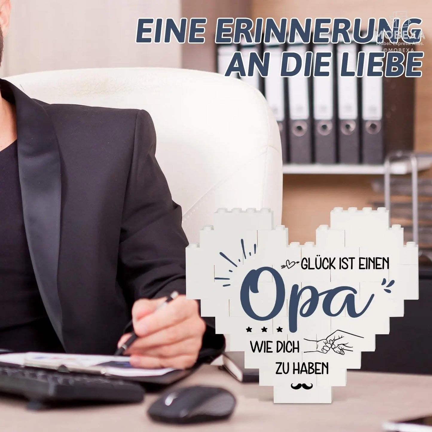 Gift for Dad for Christmas, Birthday Gift for Dad from Daughter Son, Gifts for Dad on Birthday, Valentine's Day, Heart Shaped Plaque Decoration MOBEXA