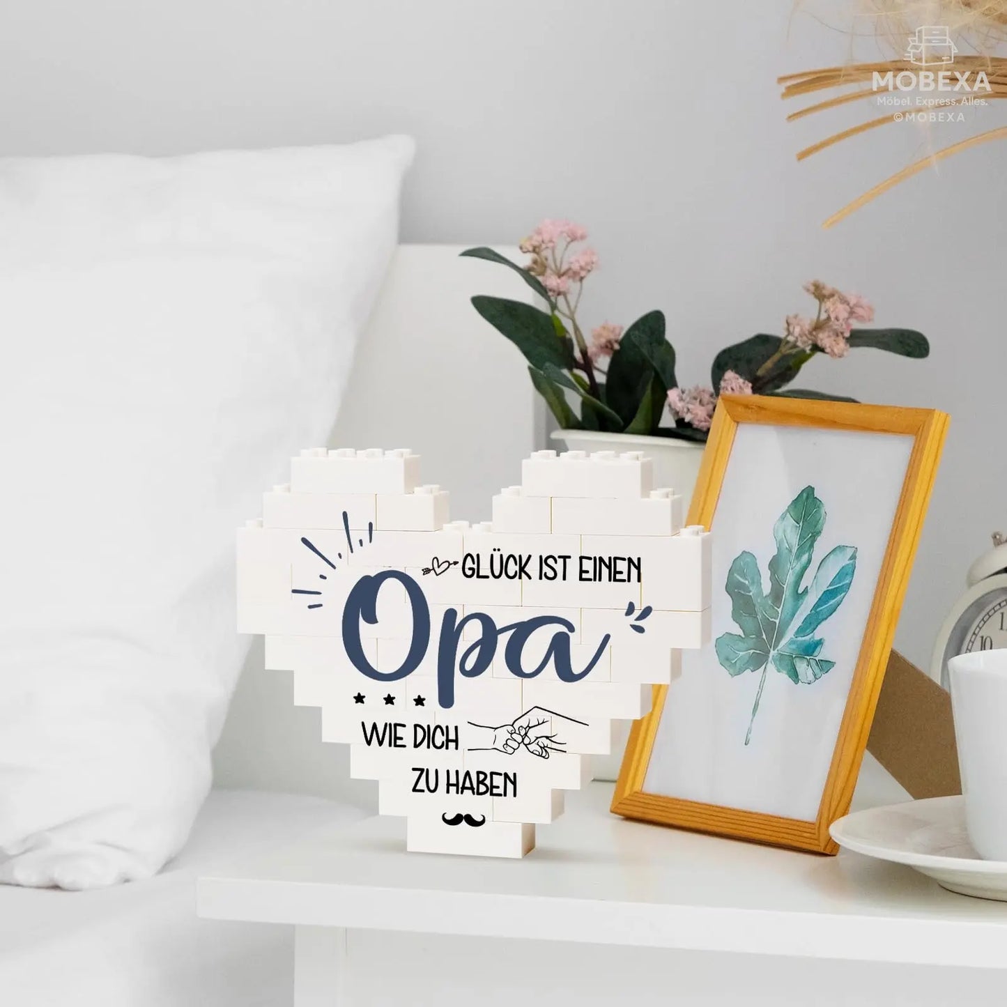 Gift for Dad for Christmas, Birthday Gift for Dad from Daughter Son, Gifts for Dad on Birthday, Valentine's Day, Heart Shaped Plaque Decoration MOBEXA