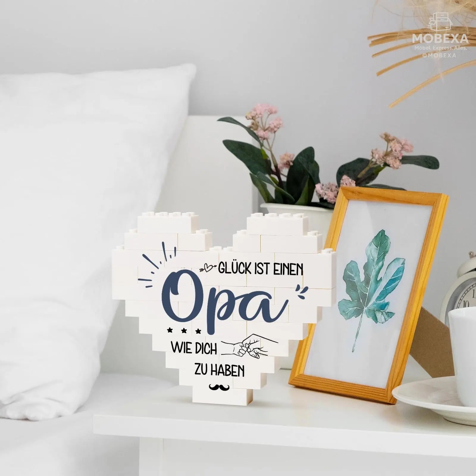 Gift for Dad for Christmas, Birthday Gift for Dad from Daughter Son, Gifts for Dad on Birthday, Valentine's Day, Heart Shaped Plaque Decoration MOBEXA