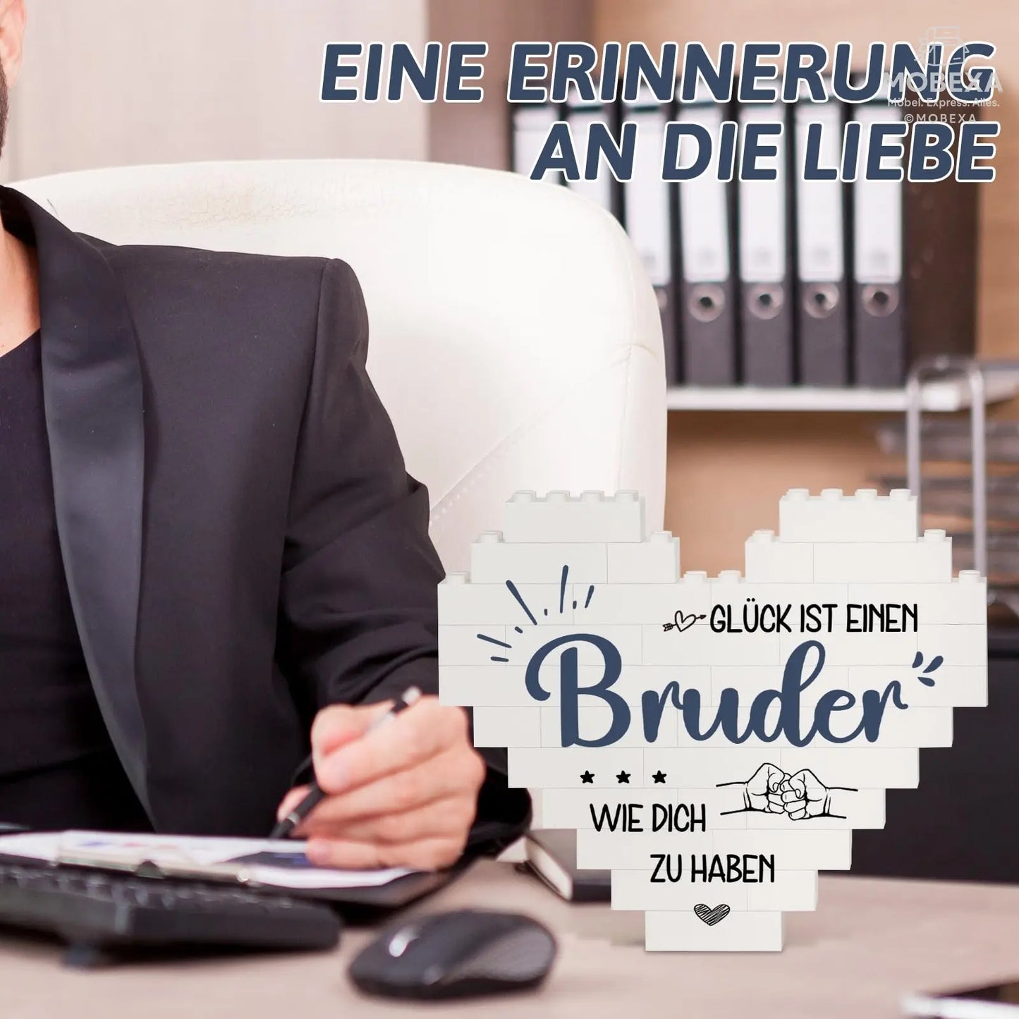 Gift for Dad for Christmas, Birthday Gift for Dad from Daughter Son, Gifts for Dad on Birthday, Valentine's Day, Heart Shaped Plaque Decoration MOBEXA